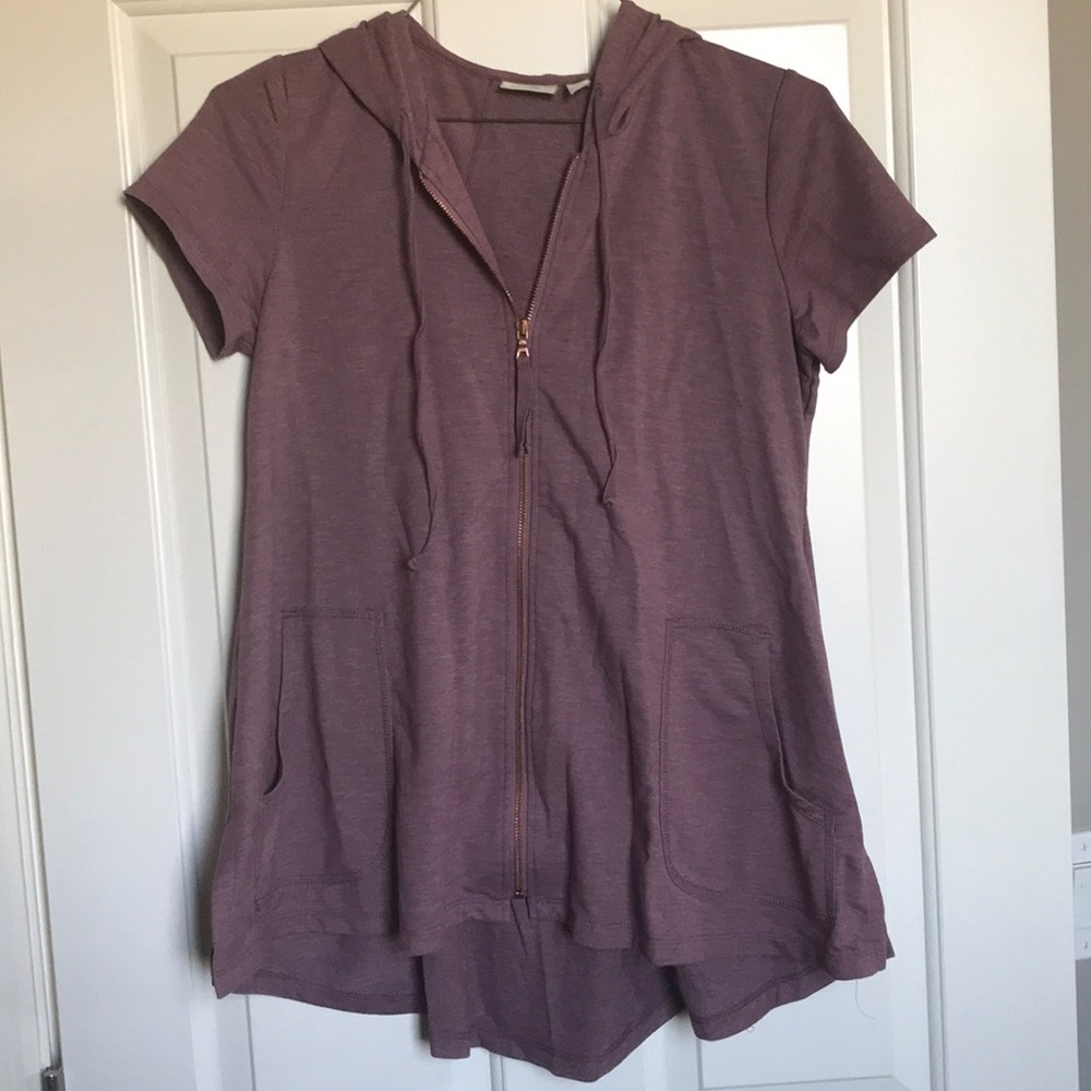 logo lounge zip up hoodie